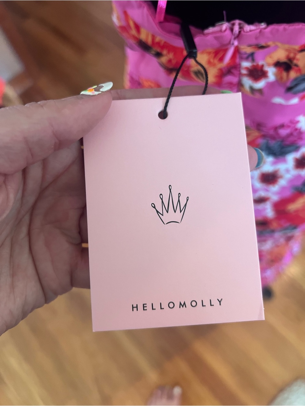 Hello Molly Pink Floral Cutout Maxi Dress - Picture 7 of 7
